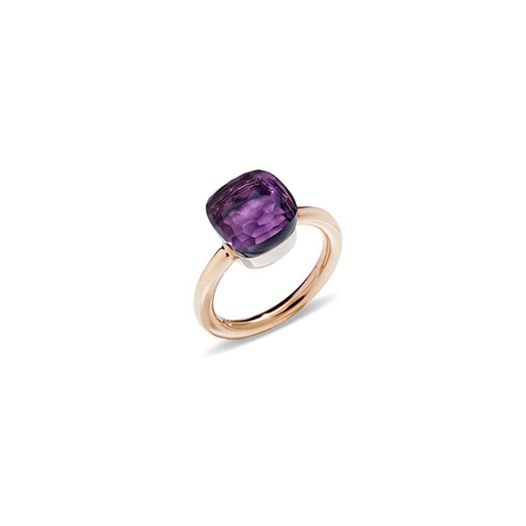 Vertical Nudo Classic Ring In Amethyst