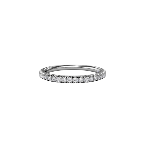 Vertical The 1916 Company Delicate Modern Pave Anniversary Band W6110