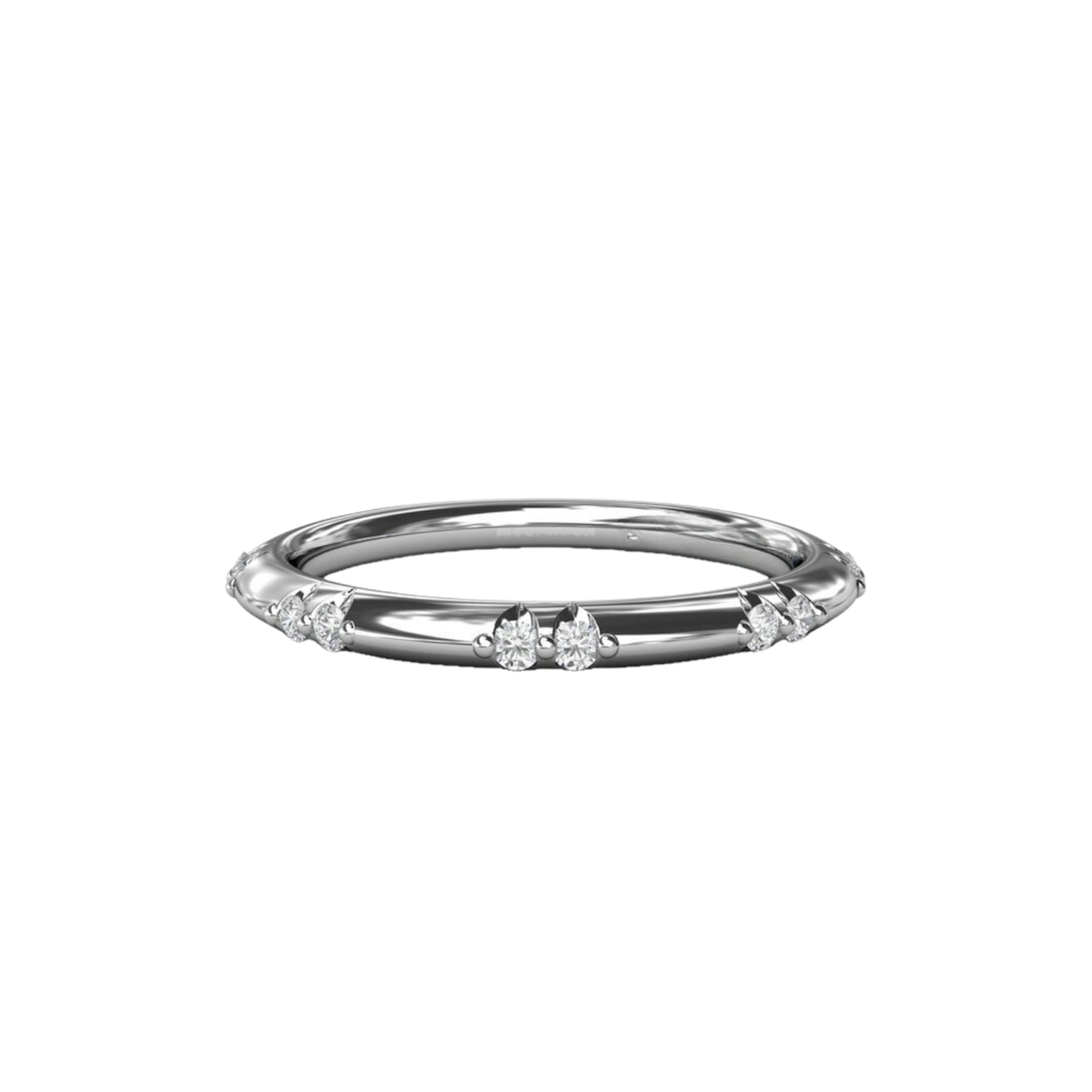 Vertical Flush Setting Diamond Band W7488