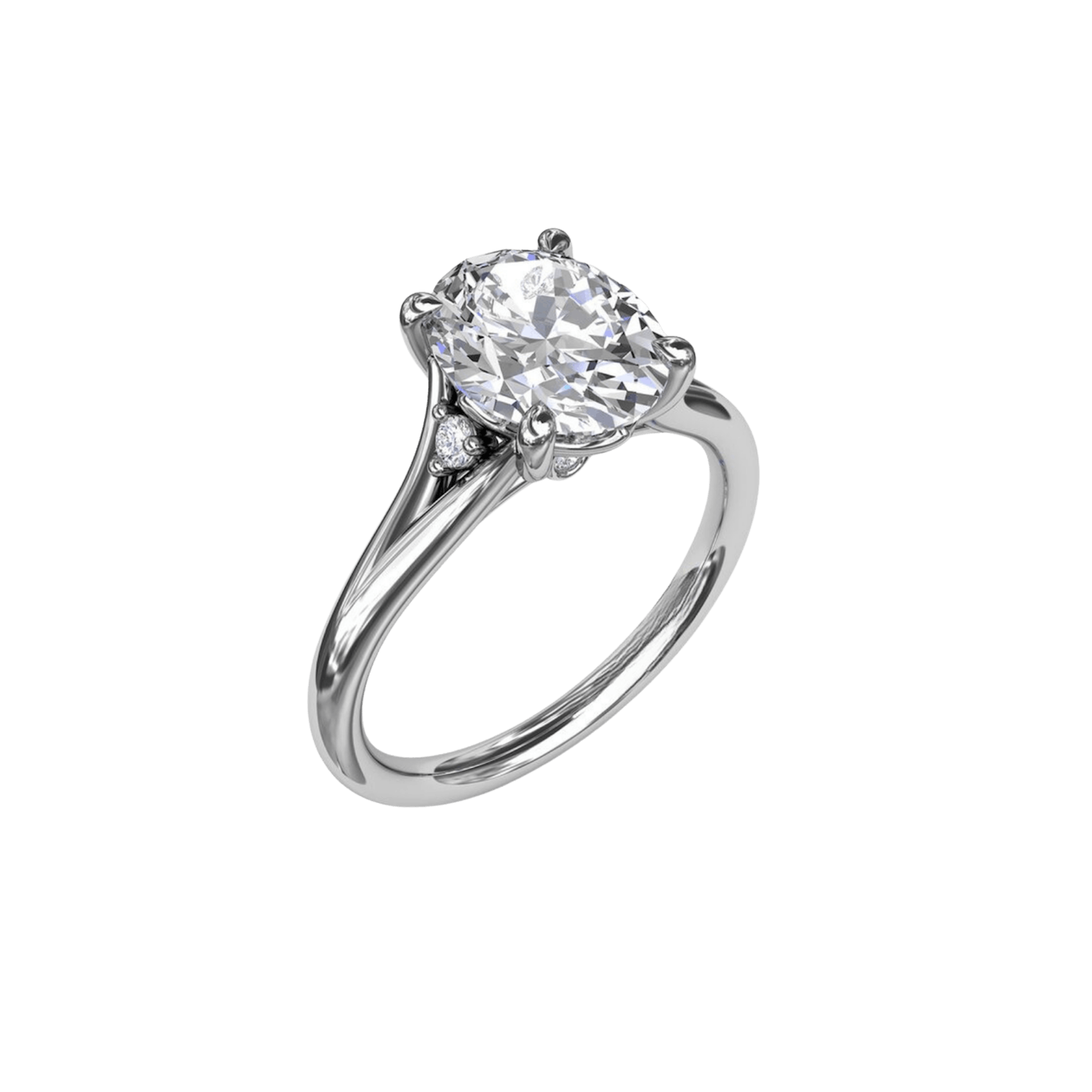 Vertical The 1916 Company Collection Split Shank Engagement Ring S4188