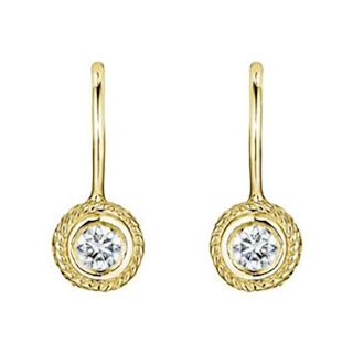 Vertical Diamond Drop Earrings