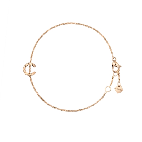 Vertical 18K Beige Gold Coco Crush "C" Bracelet