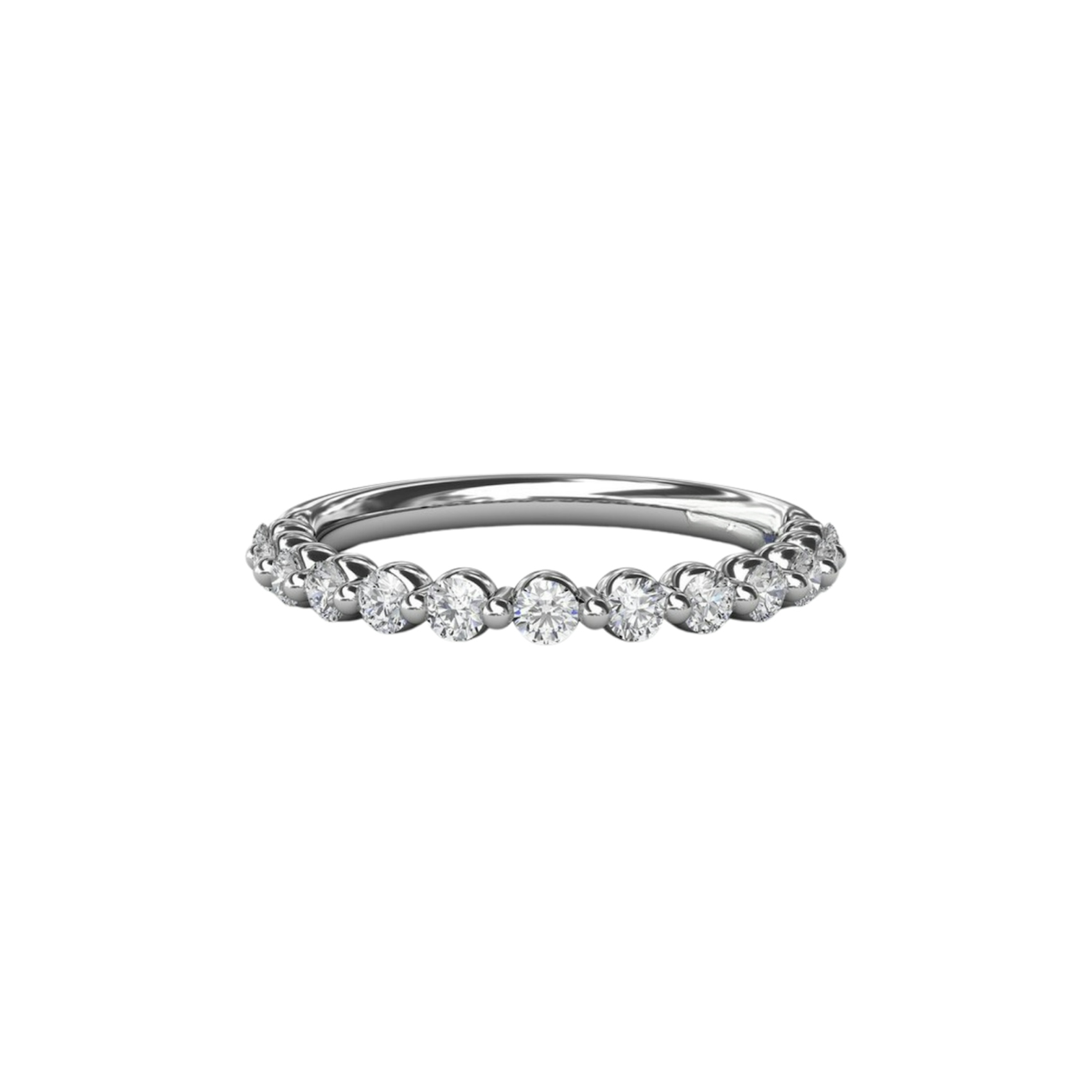 Vertical Diamond Wedding Band W3244