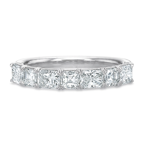 Vertical White Gold Diamond Band
