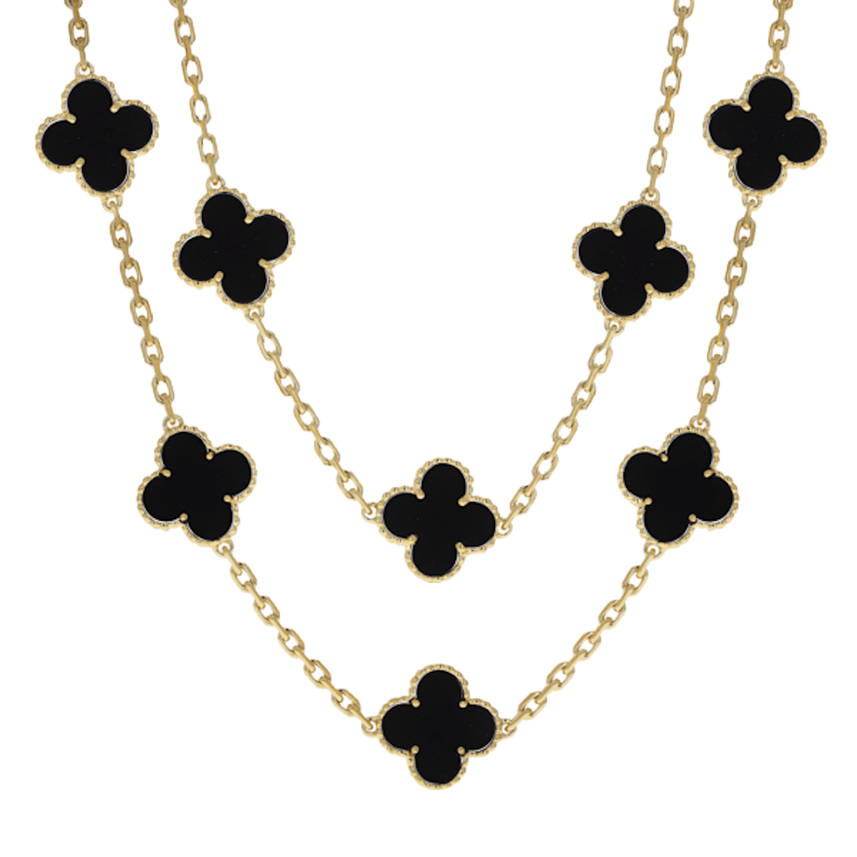 Vertical Vintage Alhambra Necklace