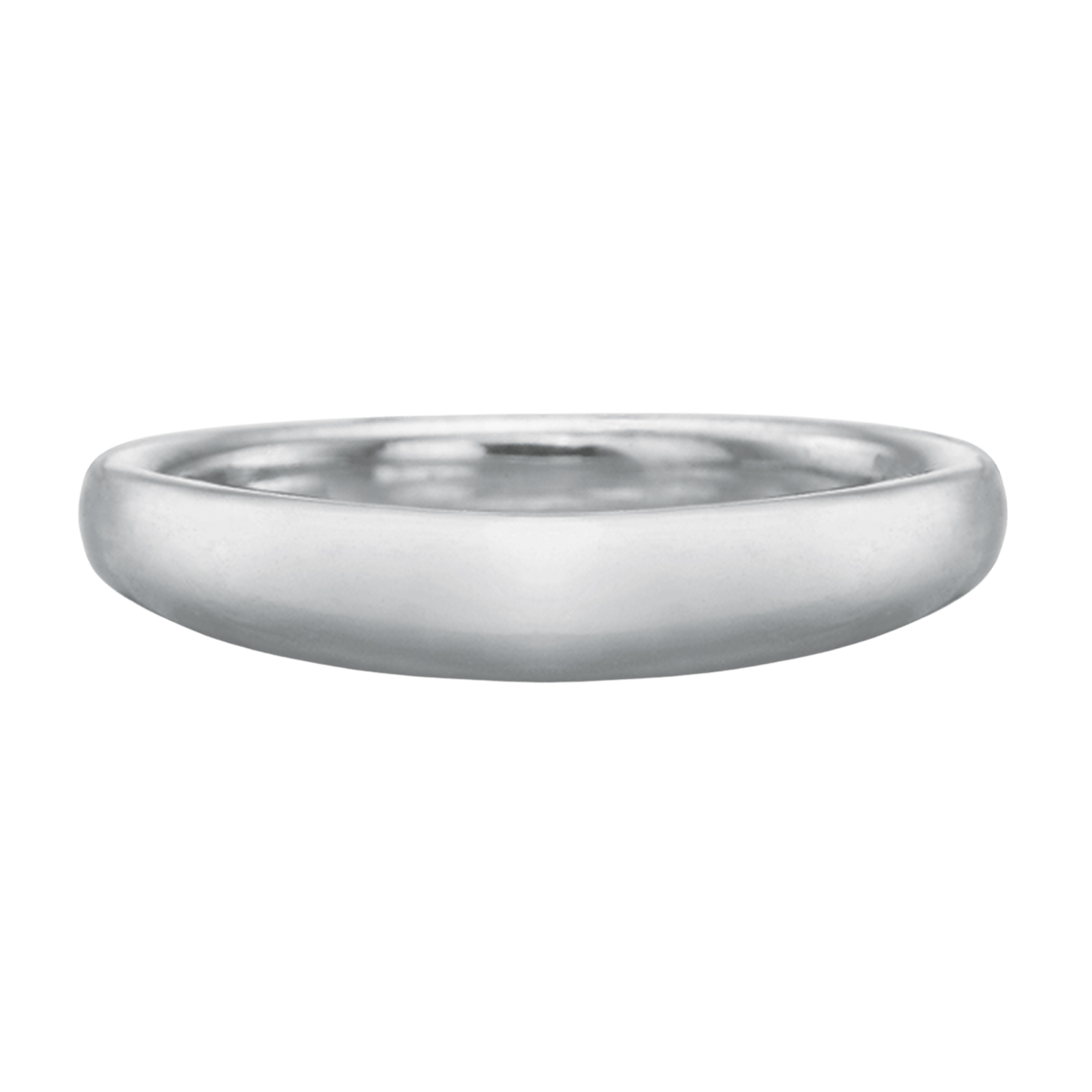 Vertical White Gold Band
