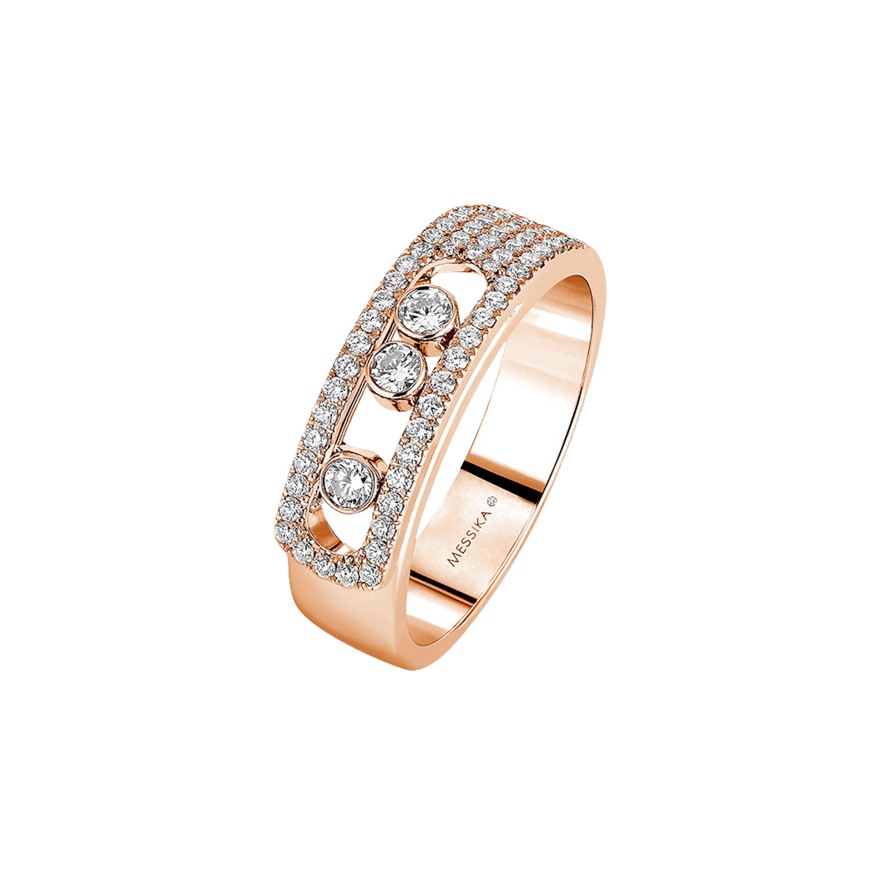 Vertical Move Noa Pave Diamond Ring