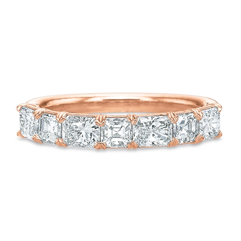 Vertical Rose Gold Diamond Band