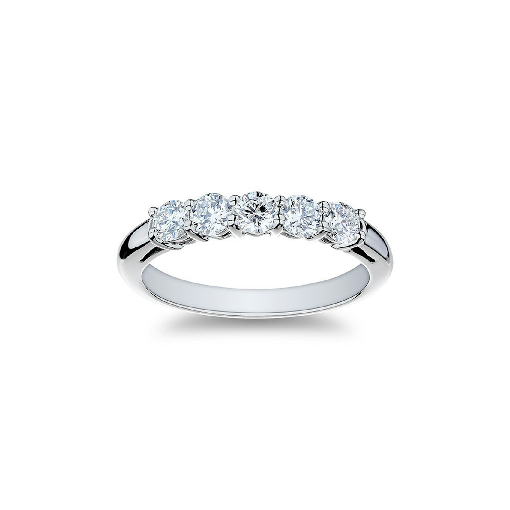Vertical Platinum Diamond Band