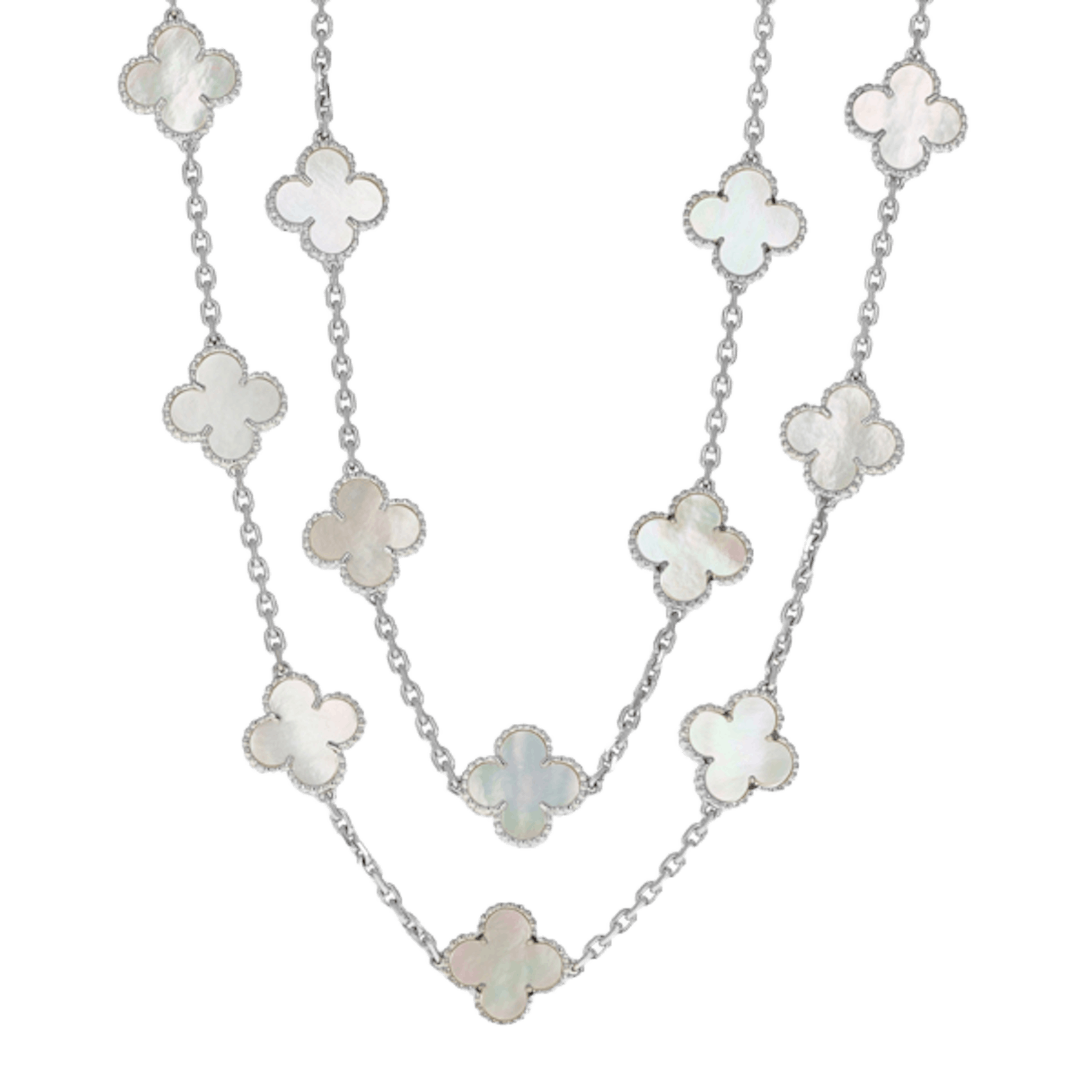 Vertical Vintage Alhambra Necklace