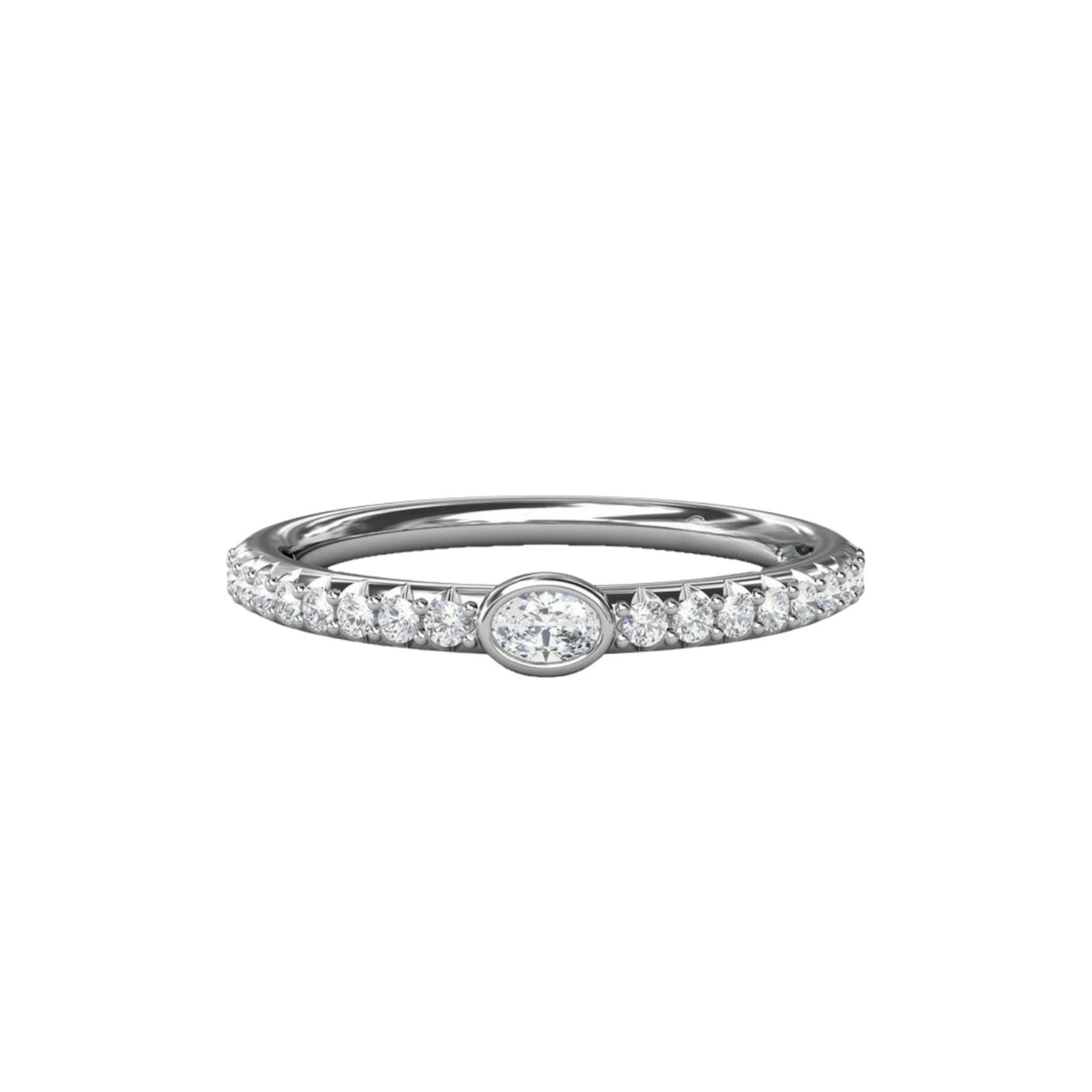 Vertical Precious Diamond Band W7350