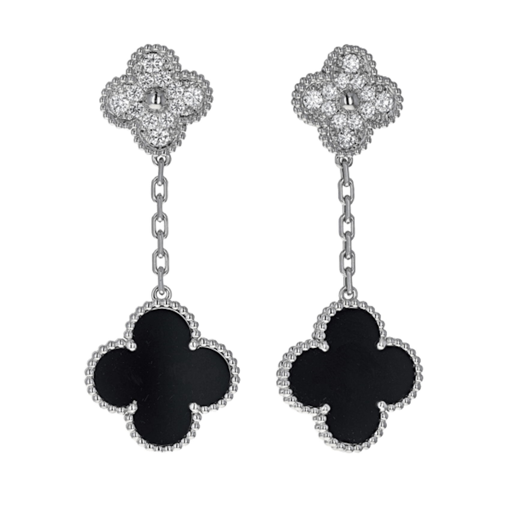 Vertical Magic Alhambra Earrings