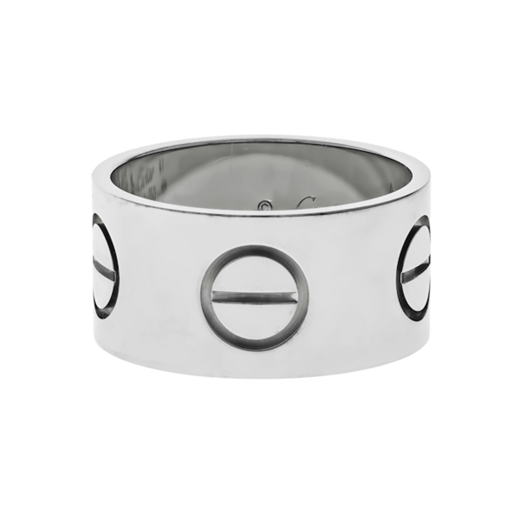 Vertical Wide Love Ring