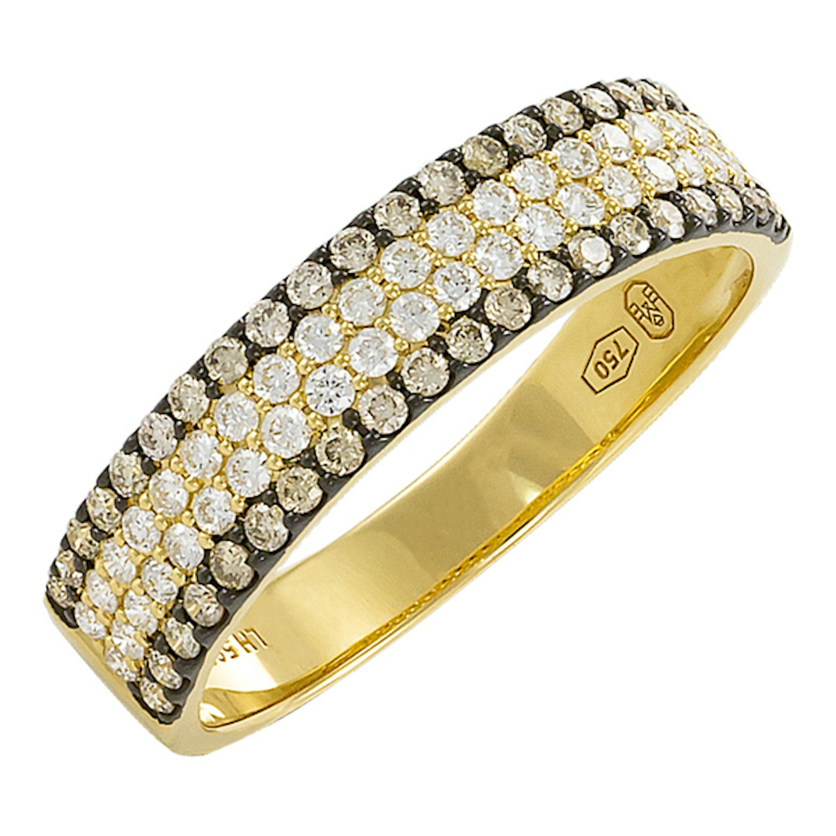 Vertical Pave Diamond Band