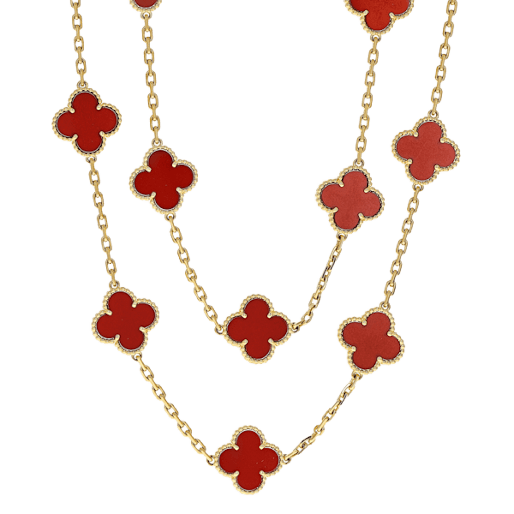 Vertical Vintage Alhambra Necklace