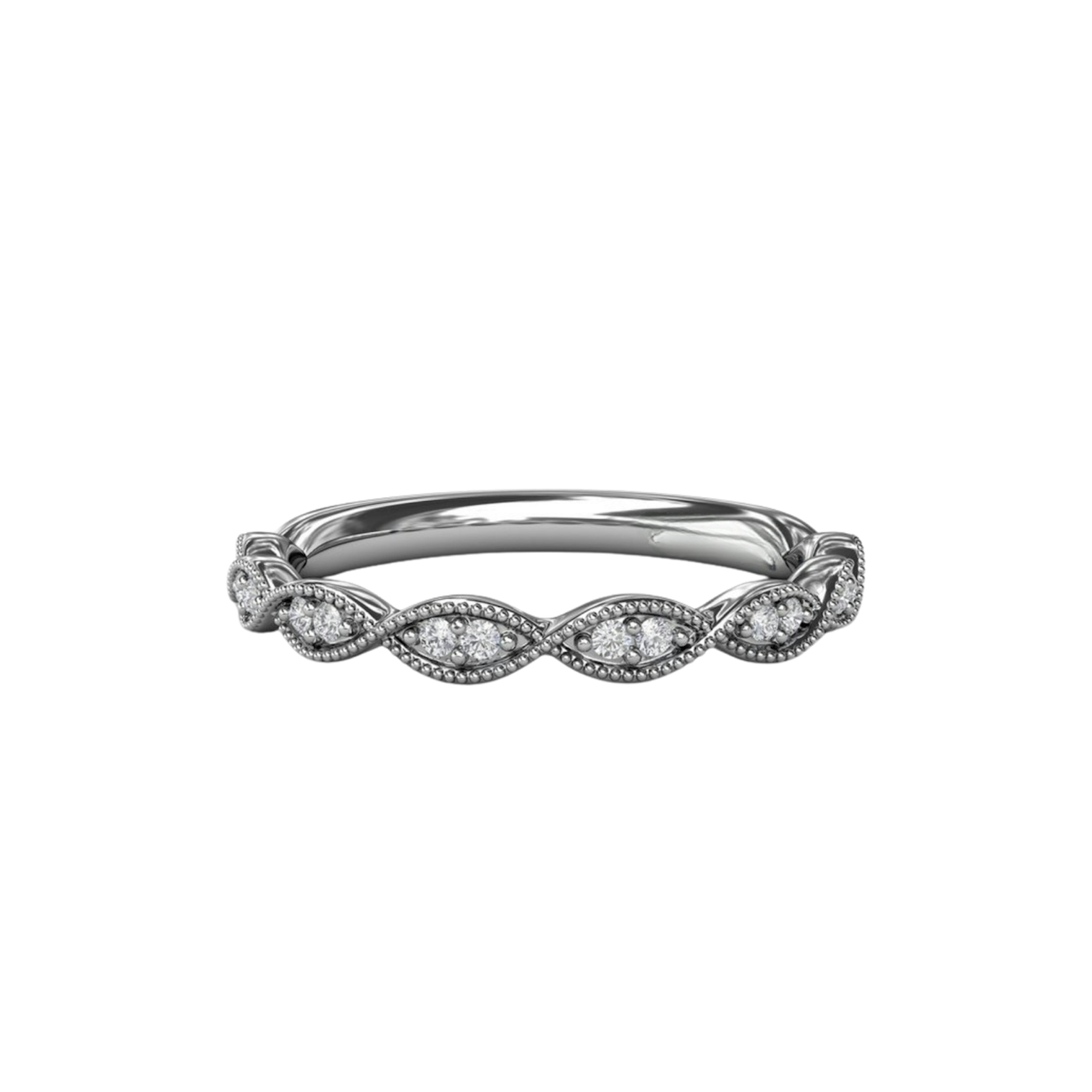 Vertical The 1916 Company Diamond Wedding Band W3214