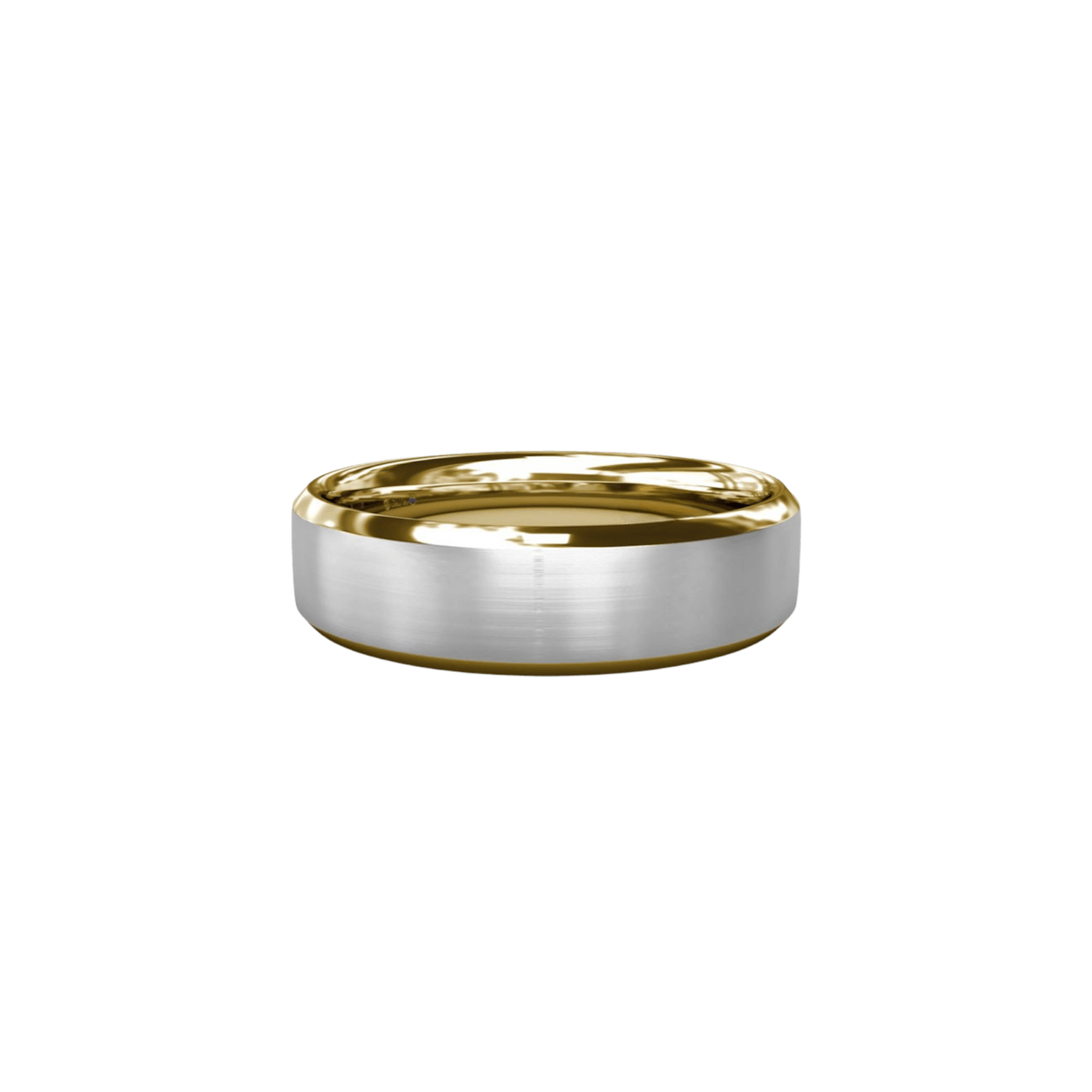 Vertical The 1916 Company Collection Soho Finish Bevel Edge Yellow Gold Men's Band M1005Y