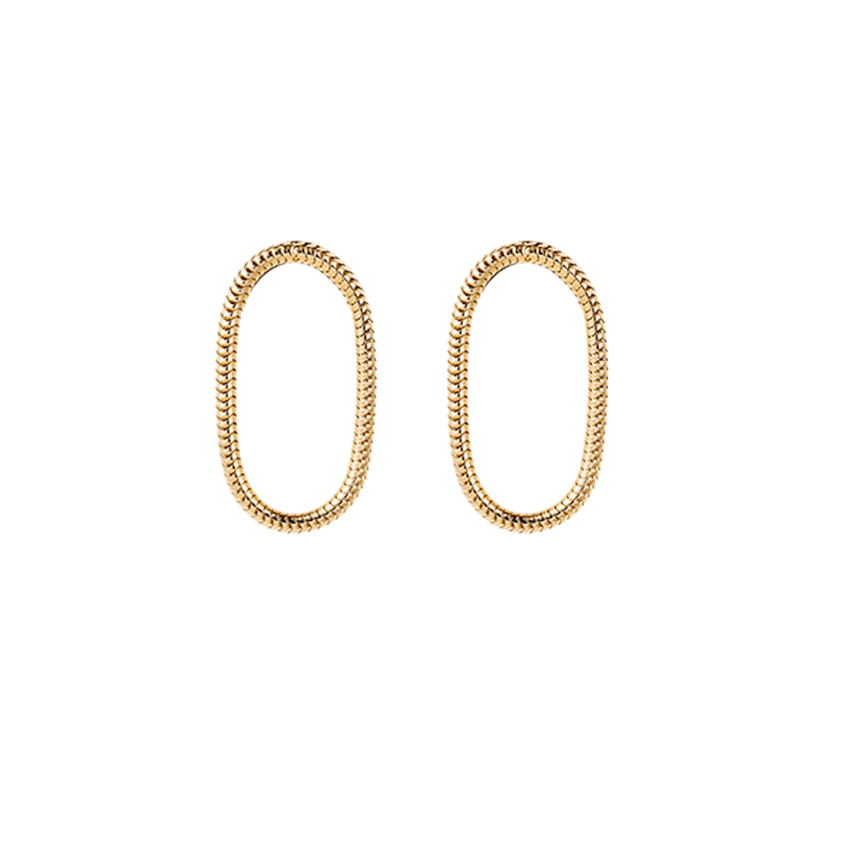 Vertical Single Chain Parallel Earrings