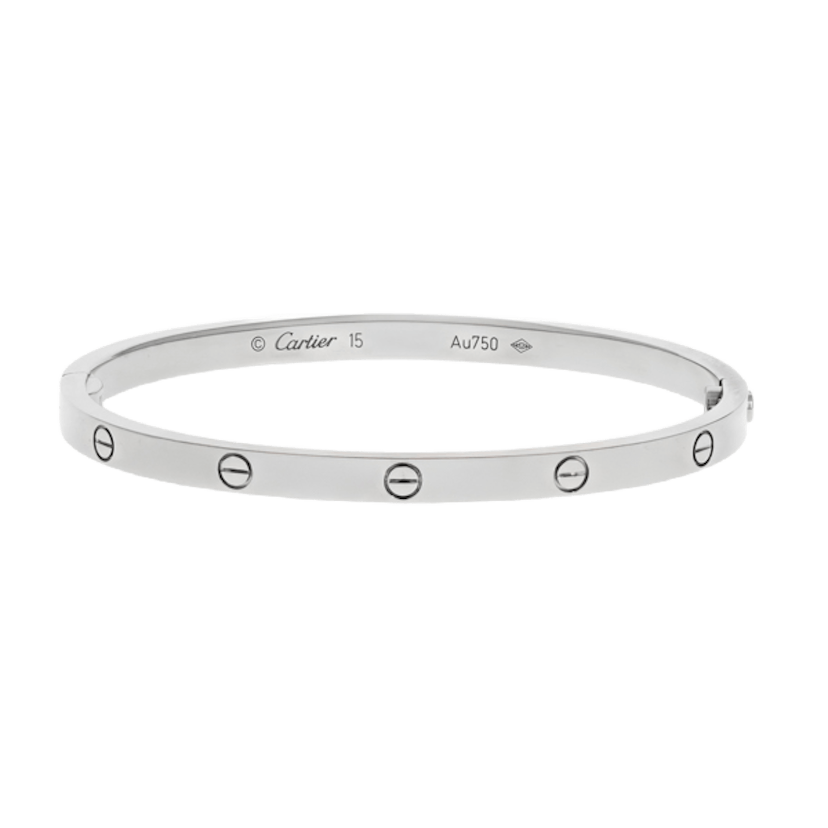 Vertical Small Love Bracelet - Size 15