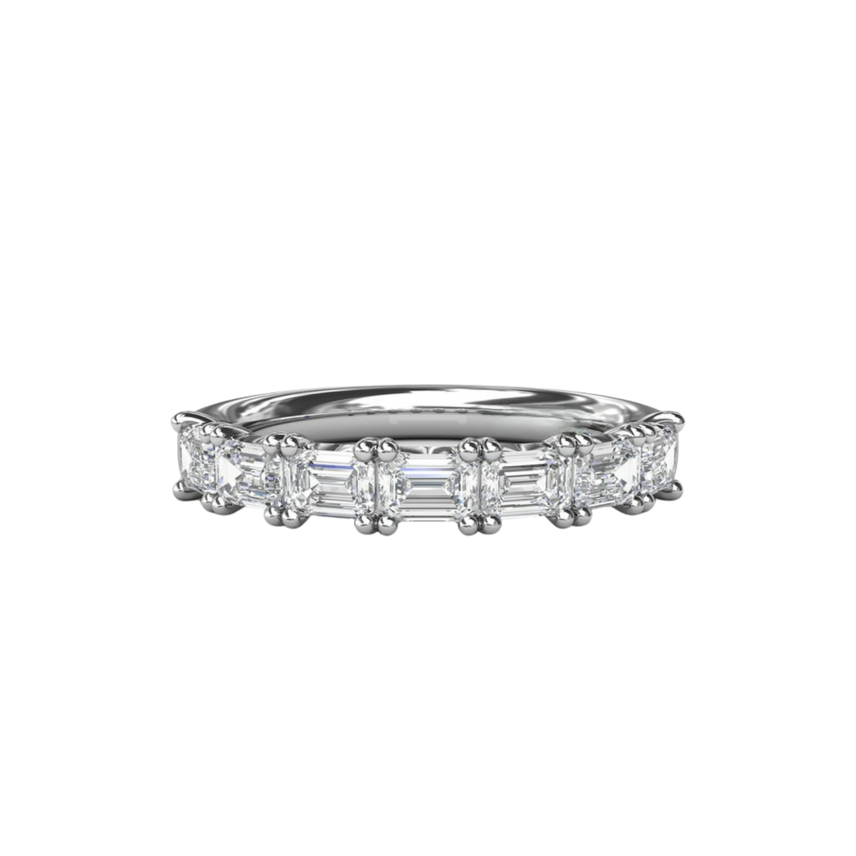 Vertical Baguette Diamond Wedding Band W4276