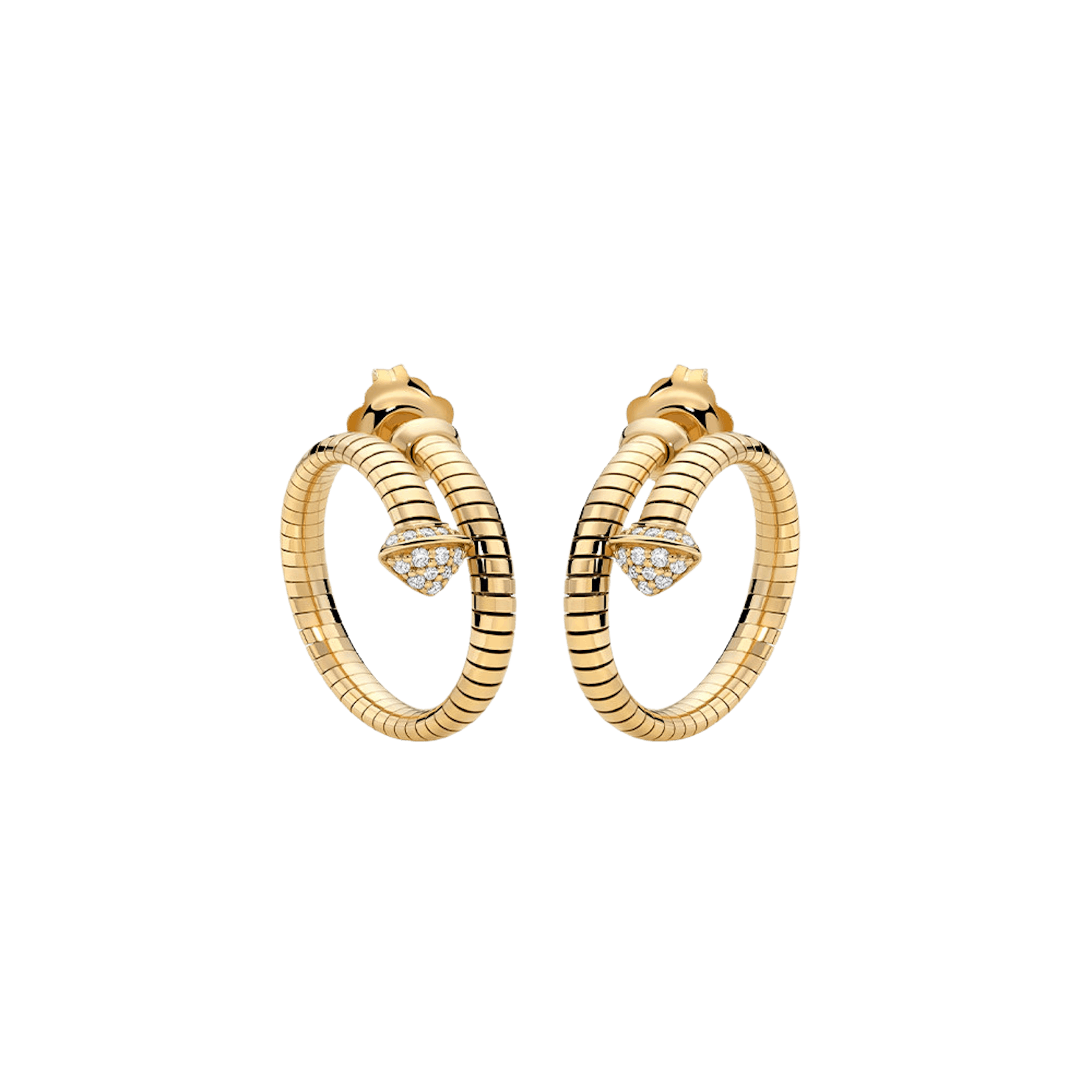 Vertical Serpent Diamond Earrings