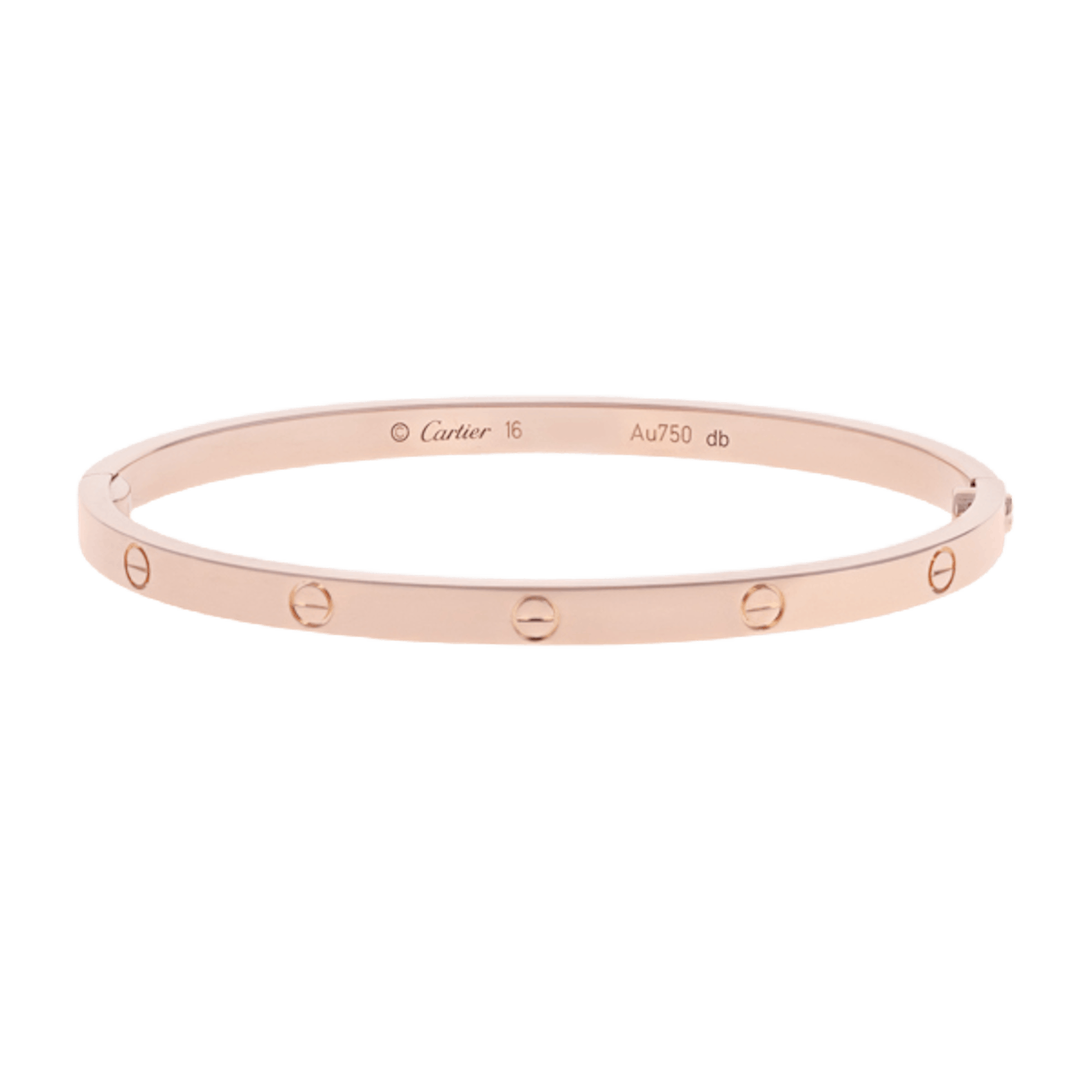 Vertical Small Love Bracelet- Size 16