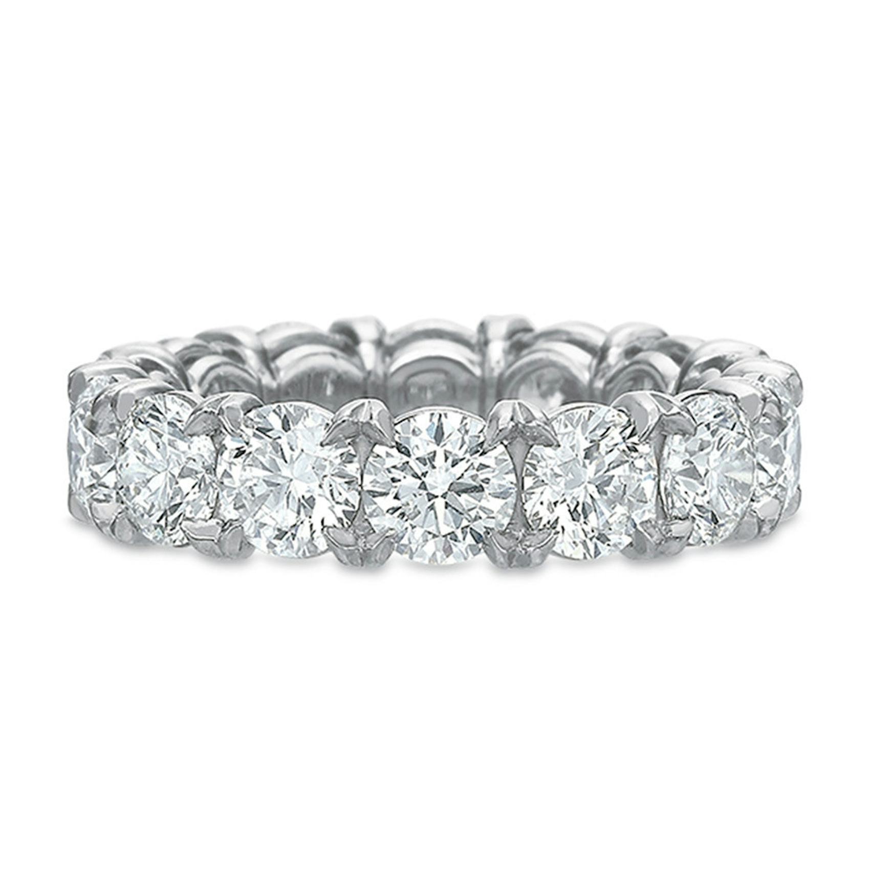 Vertical White Gold Diamond Band