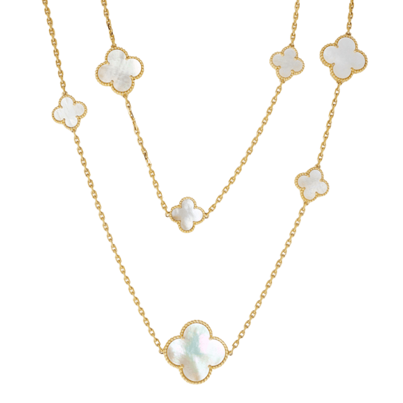 Vertical Magic Alhambra Necklace