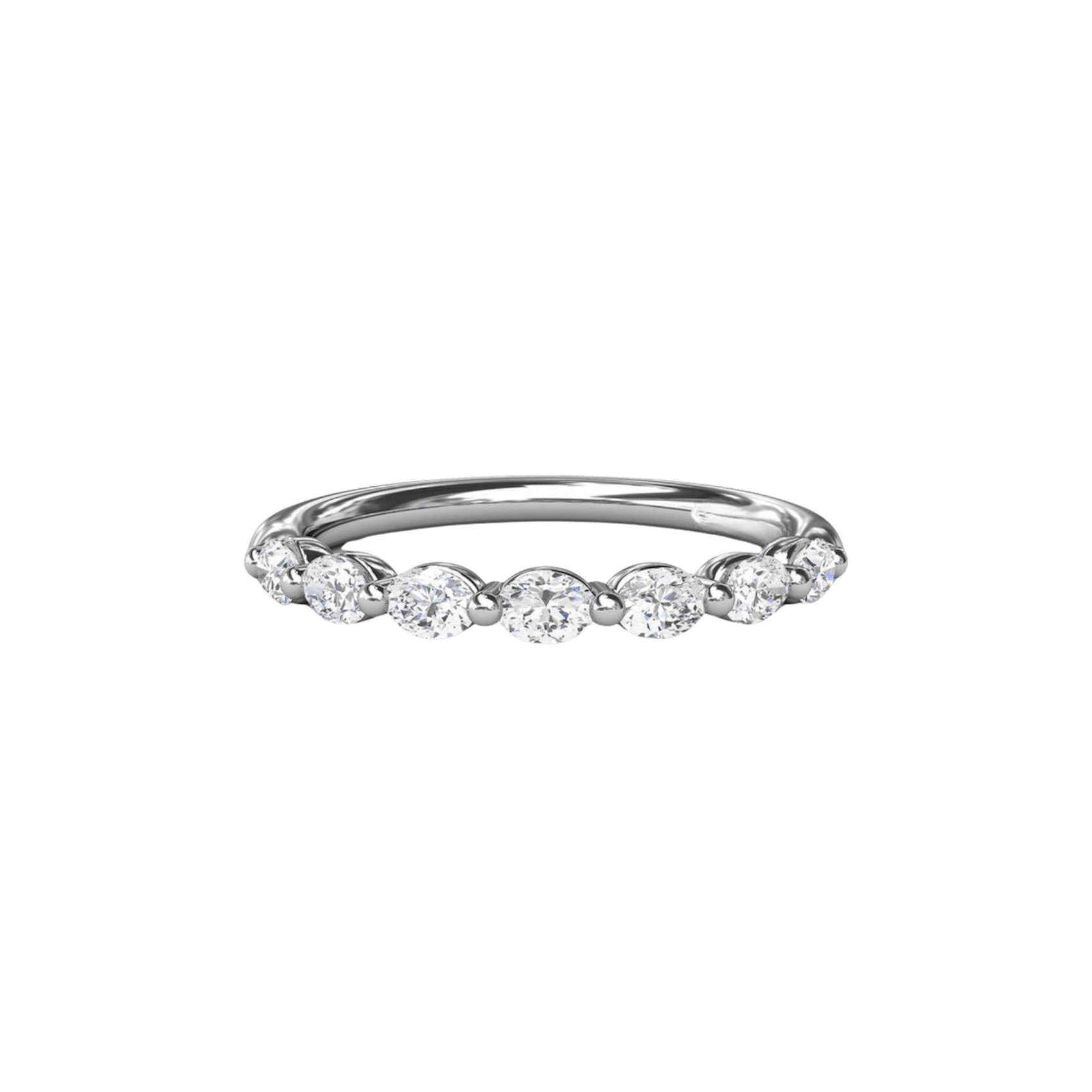 Vertical The 1916 Company Collection Angelic Oval Diamond Band W6606
