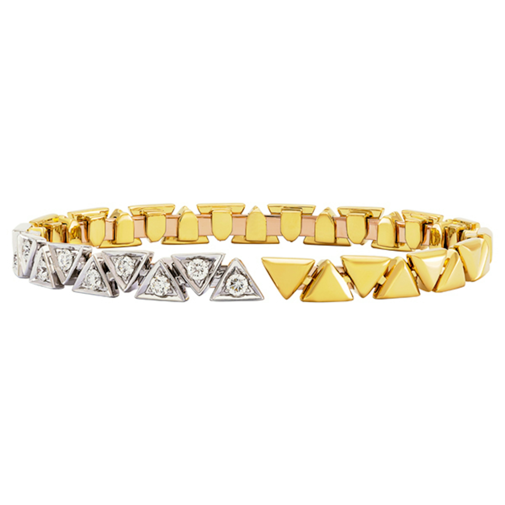 Vertical Reflexion Cuff Bracelet