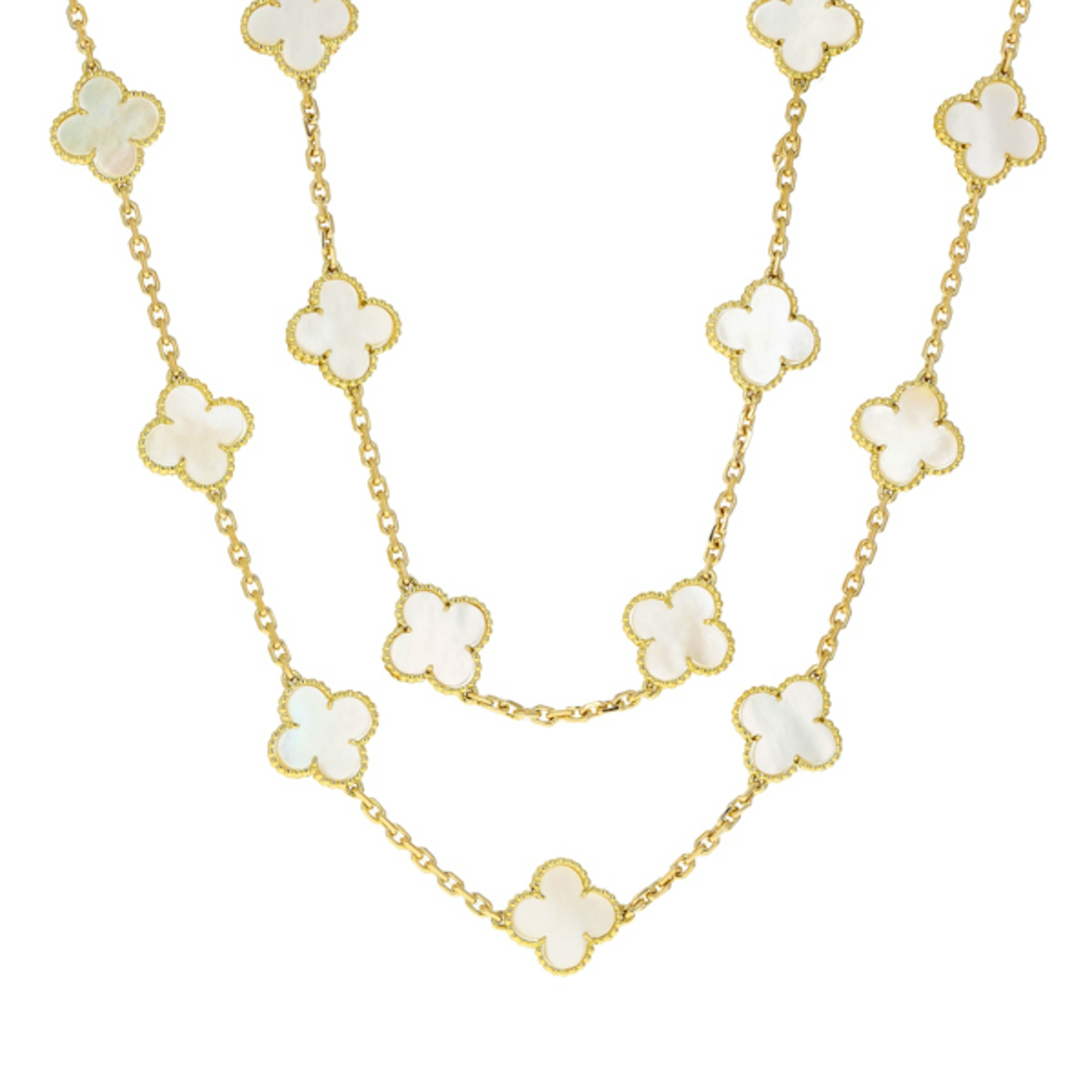Vertical Vintage Alhambra Necklace
