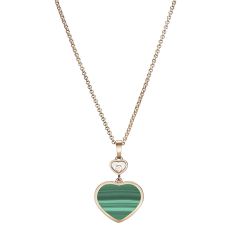 Vertical Happy Hearts Pendant