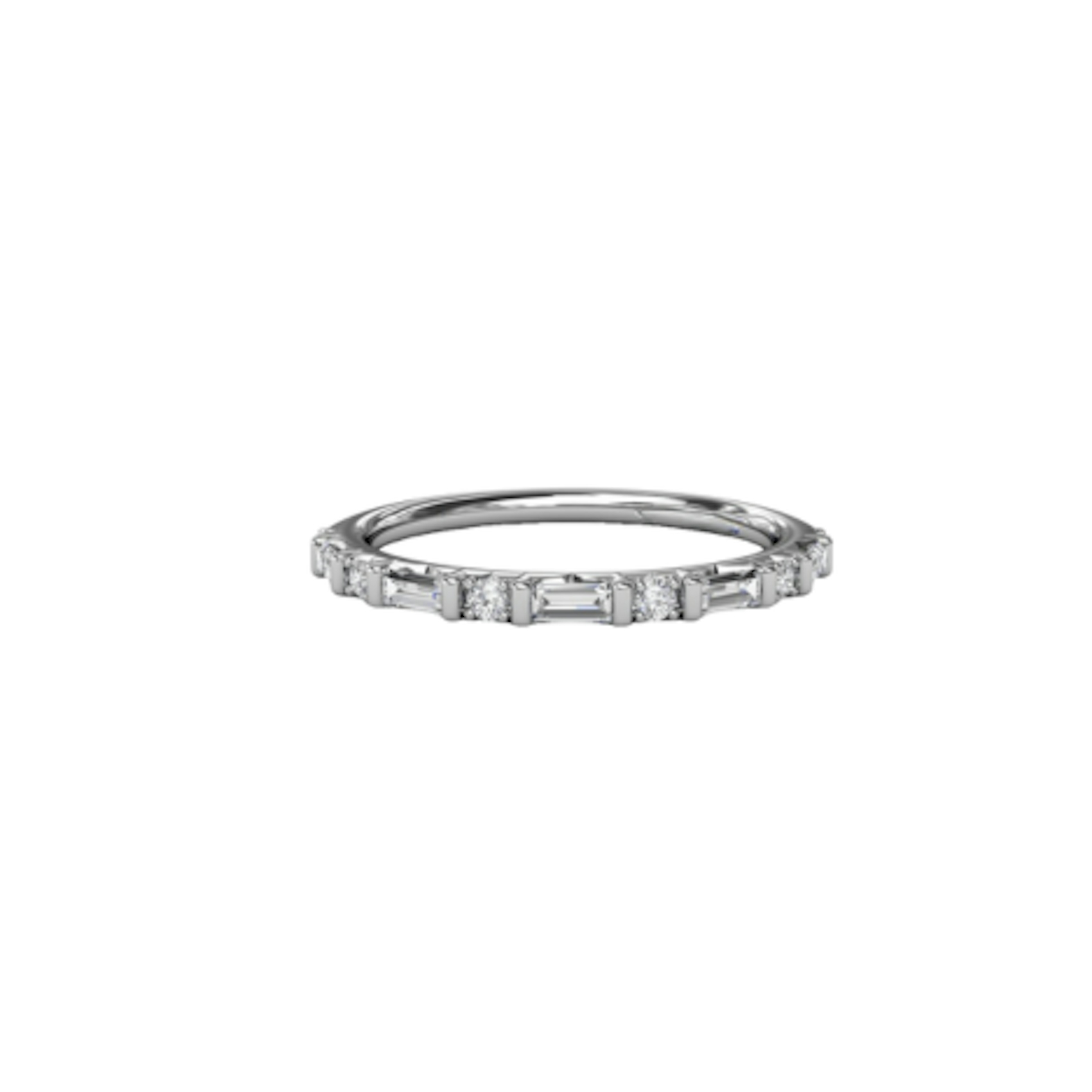 Vertical Diamond Wedding Band W4298