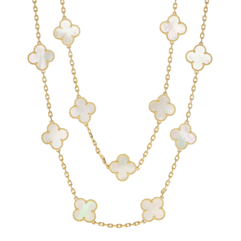 Vertical Vintage Alhambra Necklace