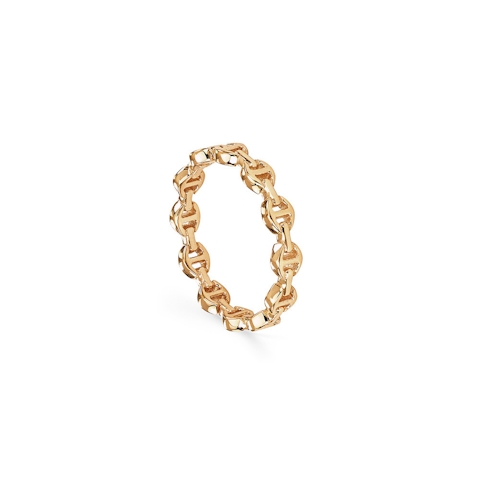 Vertical 18K Yellow Gold Heritage Micro Dame II Ring