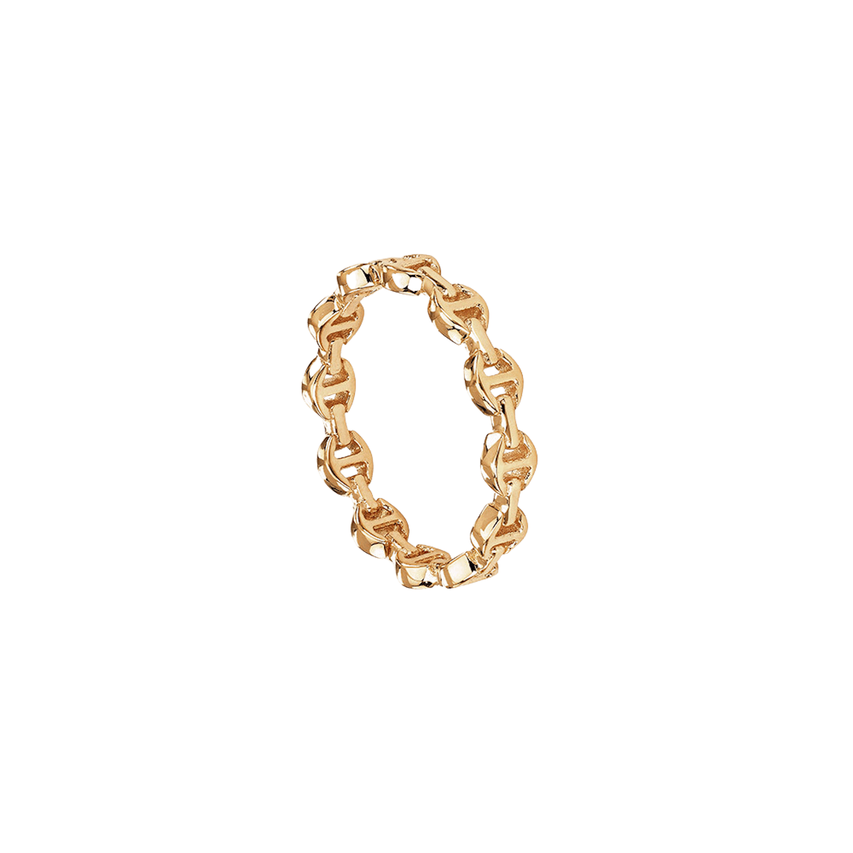 Vertical 18K Yellow Gold Heritage Micro Dame II Ring