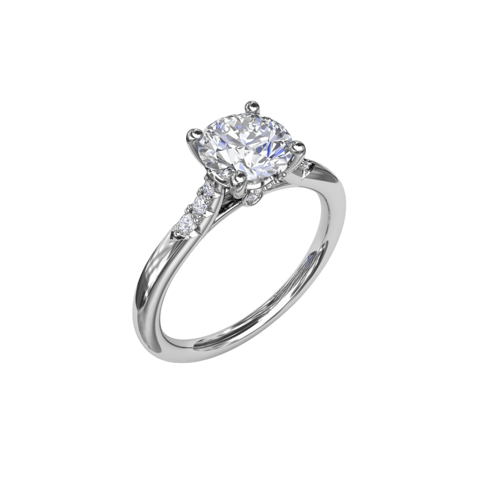 Vertical The 1916 Company Collection Sophisticated Diamond Engagement Ring S4181