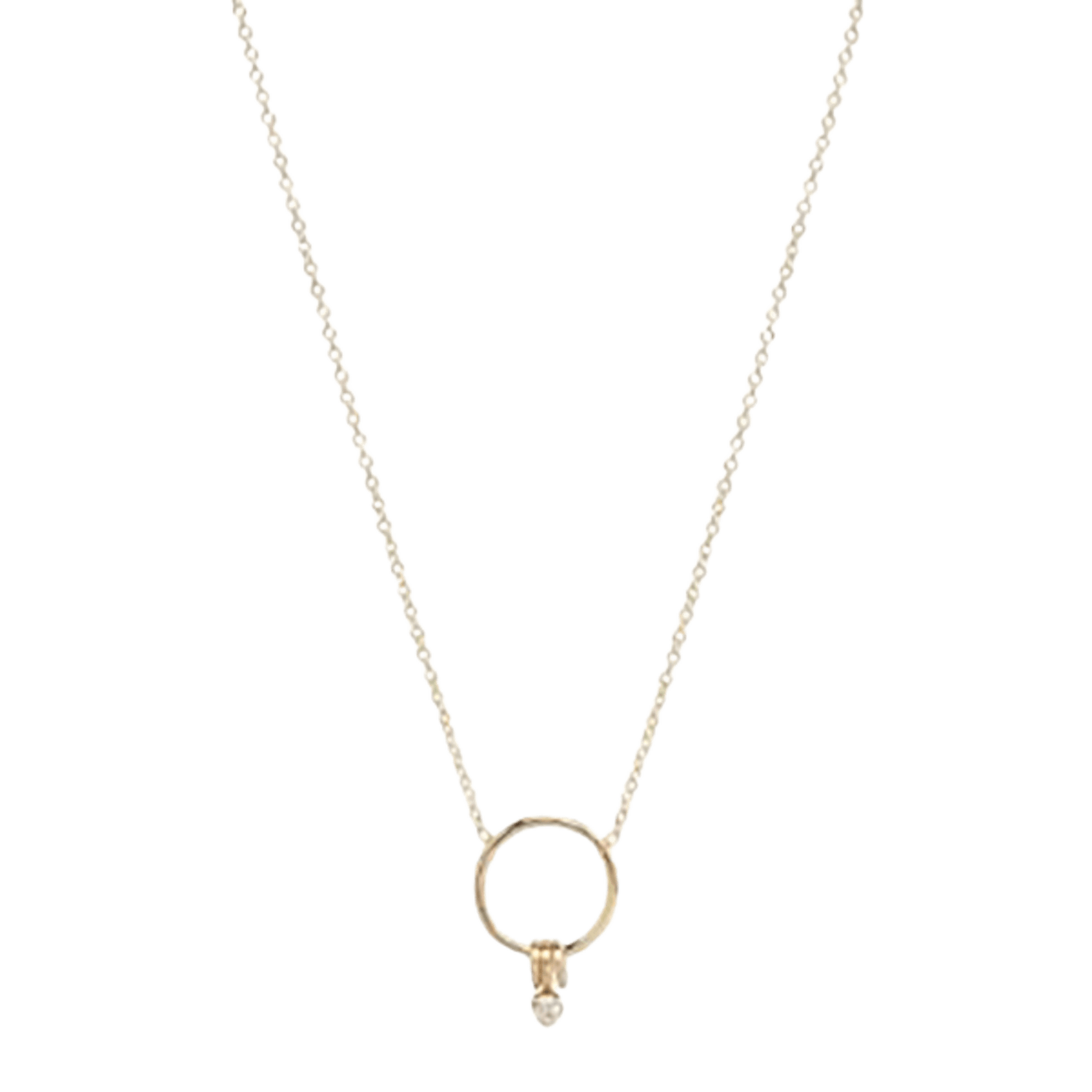 Vertical Circle Necklace