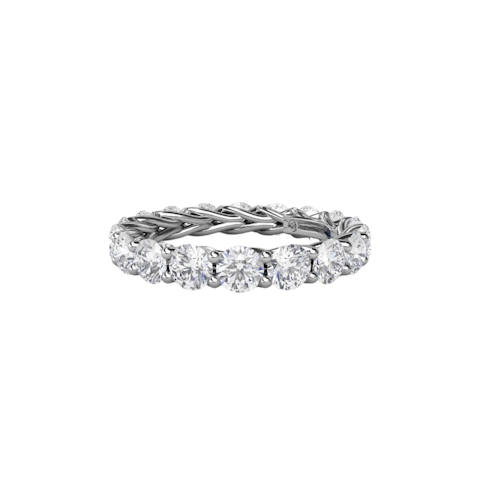 Vertical 2.88ct Woven Eternity Band W6138