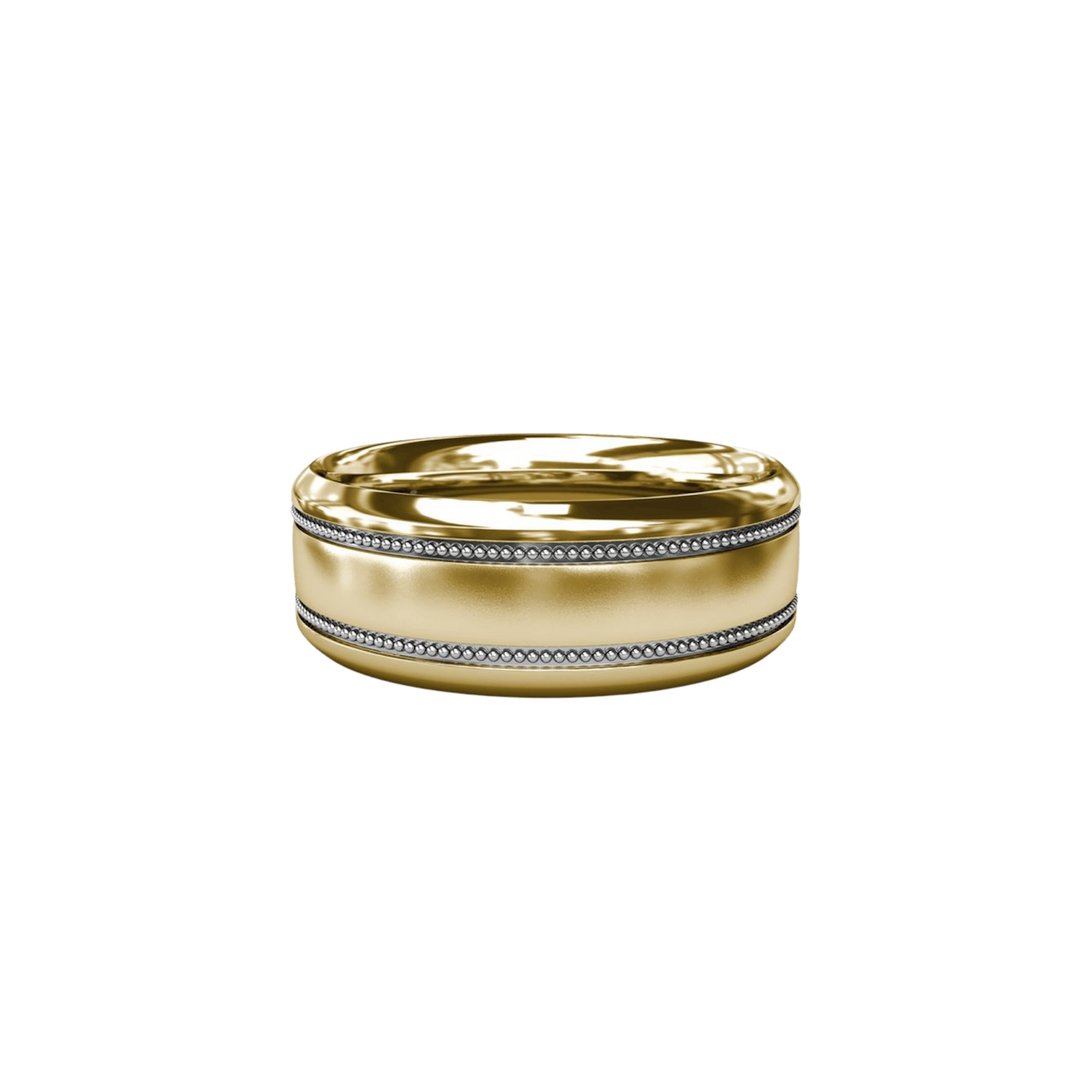 Vertical The 1916 Company Collection Sandblast Finish Yellow Gold Men's Band M1015Y