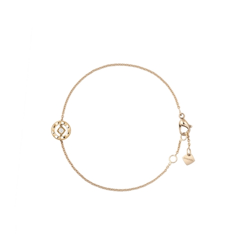 Vertical 18K Beige Gold Coco Crush "O" Bracelet