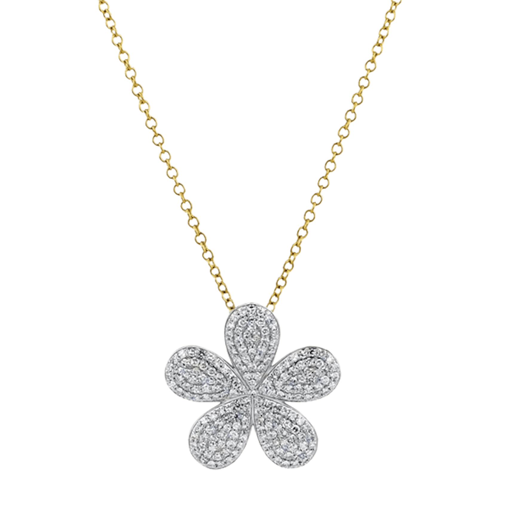 Vertical Forget-Me-Not Xl Necklace