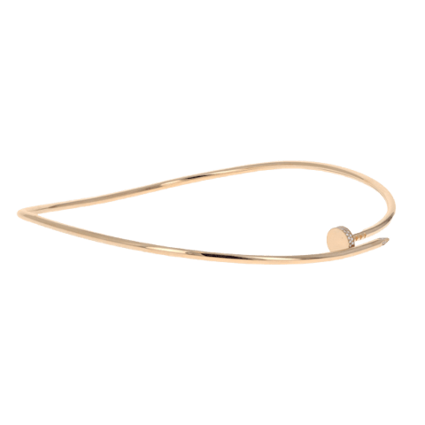 Vertical Juste un Clou Torque Necklace