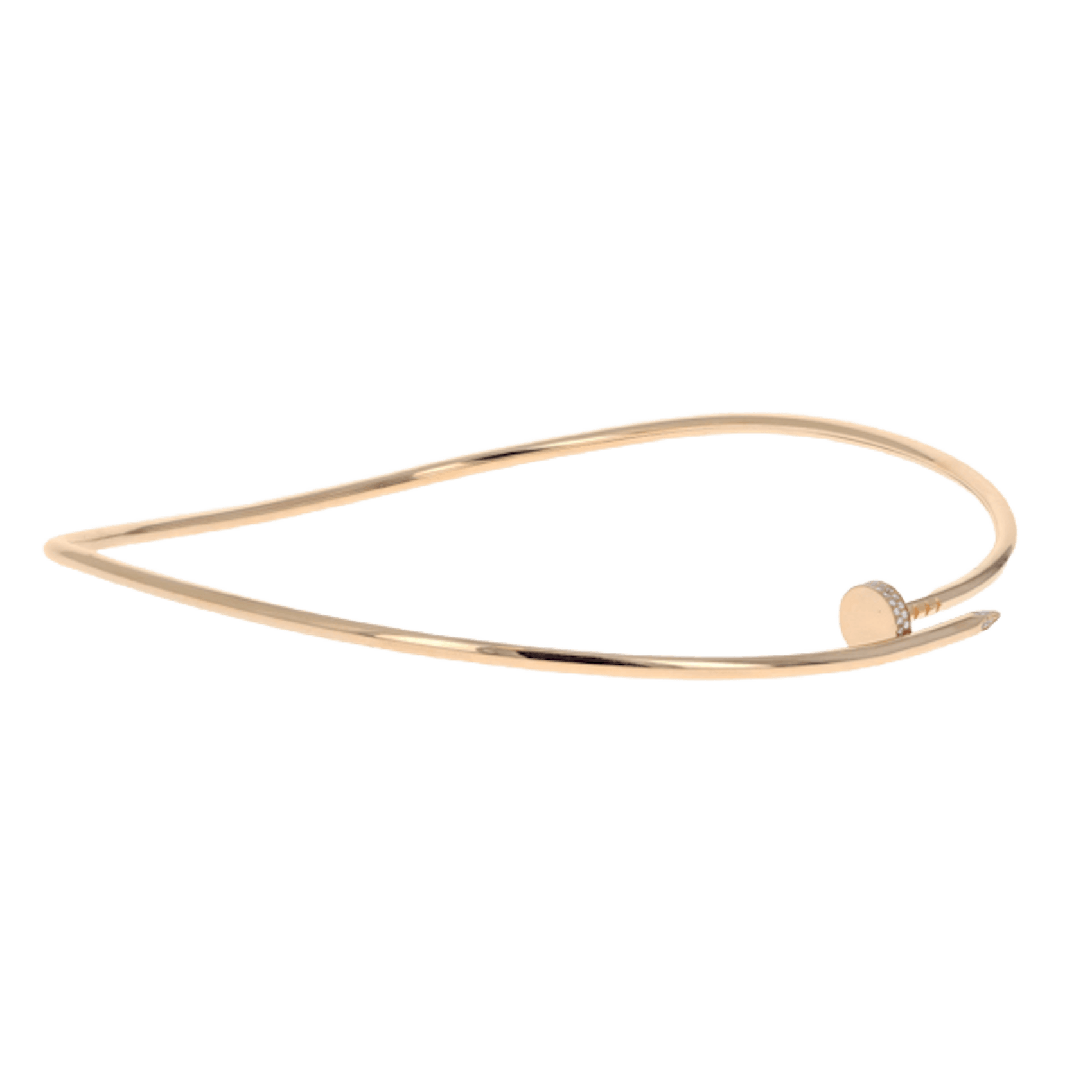 Vertical Juste Un Clou Torque Necklace