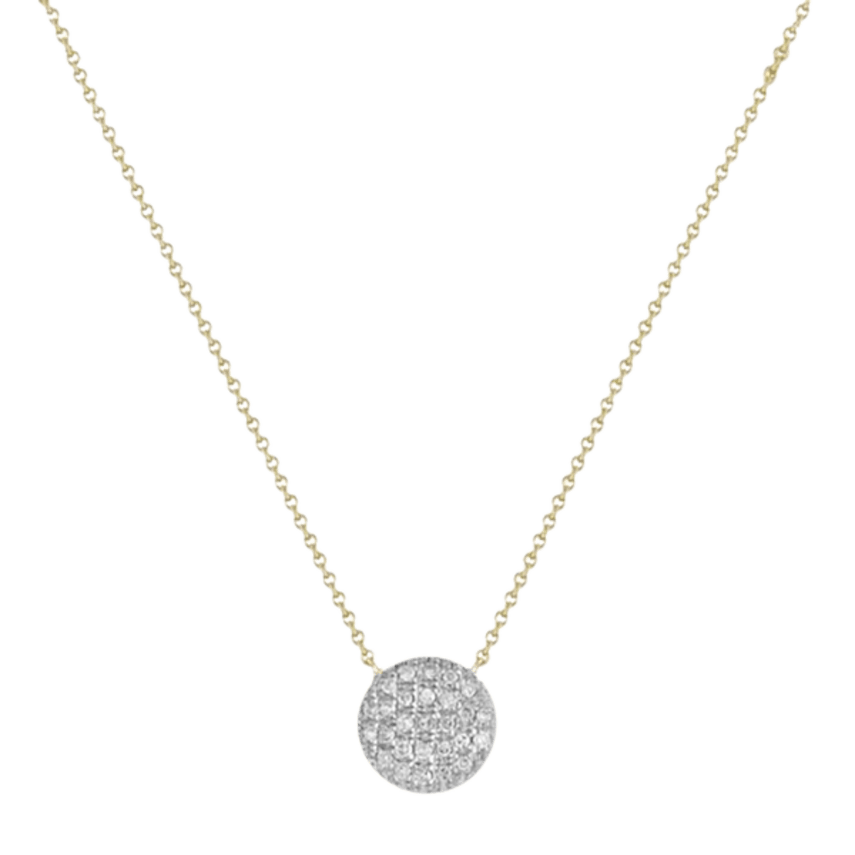 Vertical Lauren Joy Medium Disc Necklace