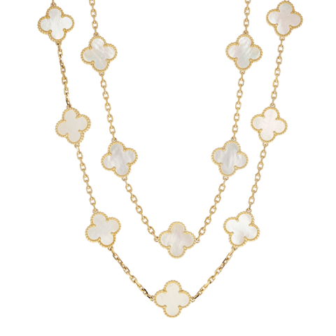 Vertical Vintage Alhambra Necklace