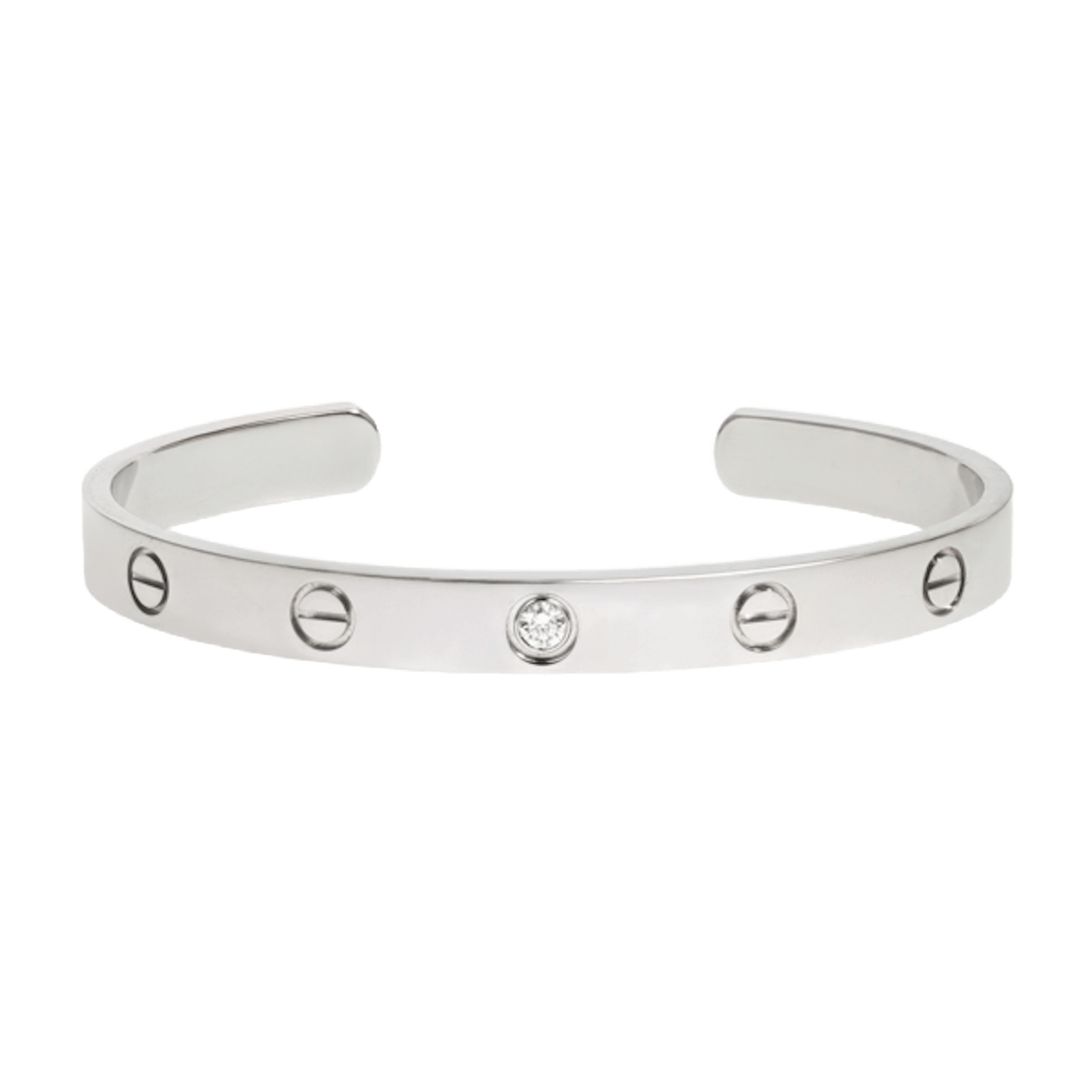 Vertical Diamond Love Cuff-Size 18
