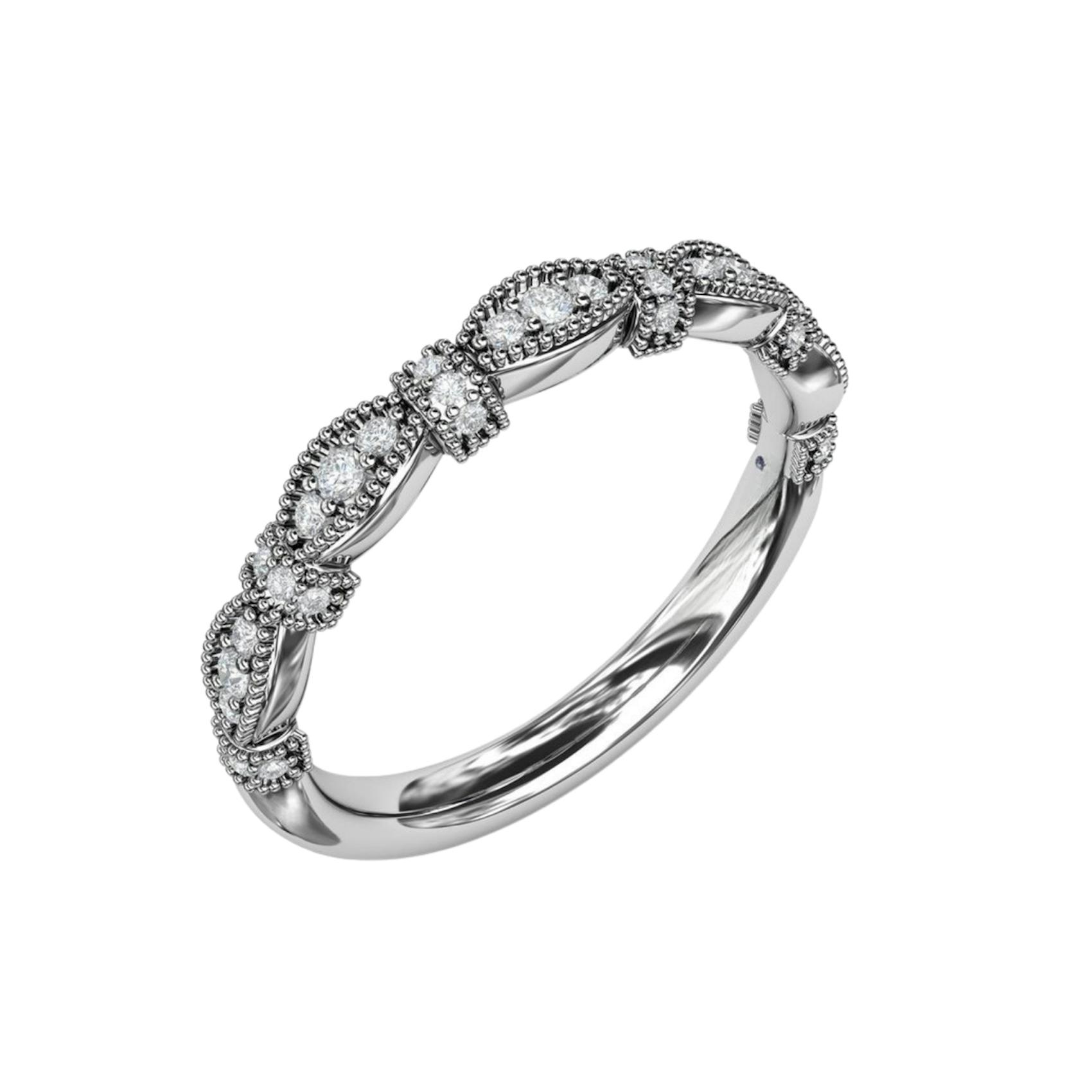 Vertical Vintage Marquise Diamond Band W7239