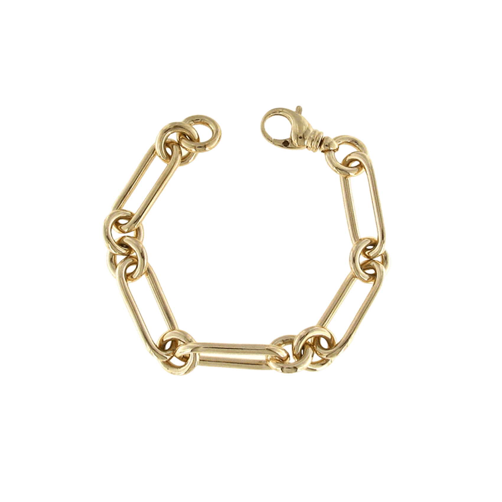 Vertical 18K Yellow Gold Oro Classic Bracelet