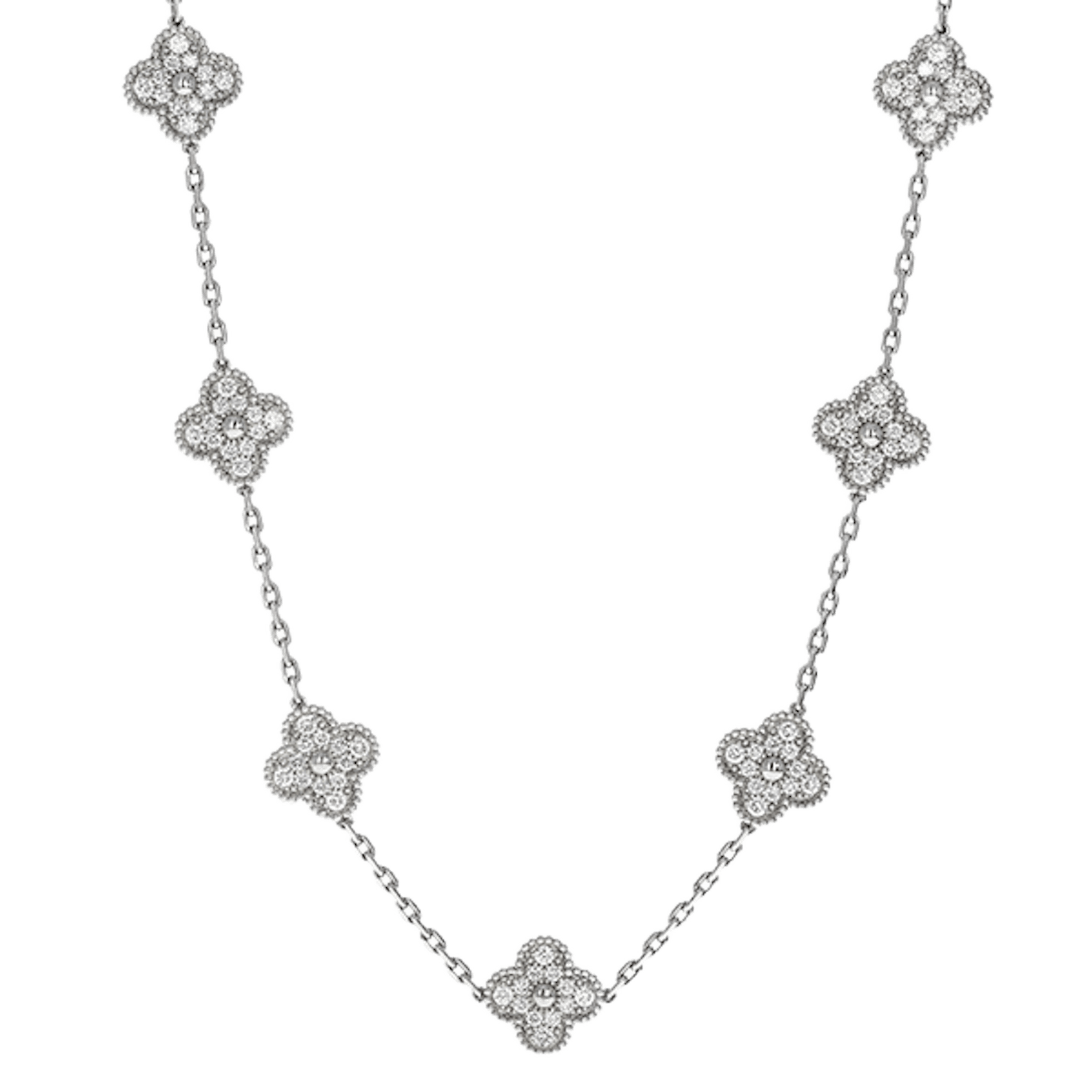 Vertical Vintage Alhambra Necklace